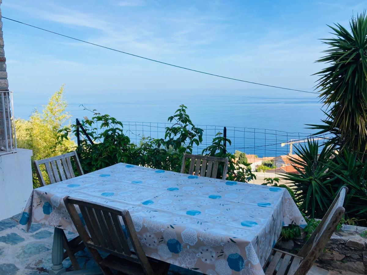 Maison Mediterraneo - Rez De Villa, Vue Imprenable Sur La Mer Pietranera エクステリア 写真